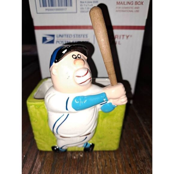 Vintage Napcoware Japanese Baseball Funny Ball in Mouth Planter Dish Decor C8222 - Picture 2 of 11